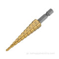 3pcs Hex Hex HSS Titanium Coated Step Drill